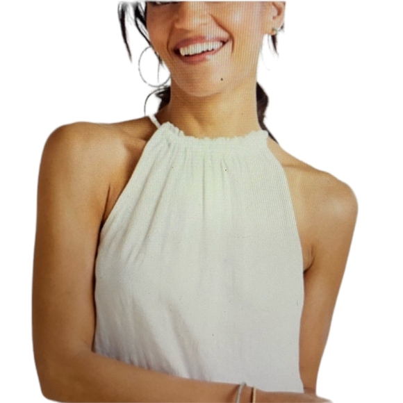 cloth & stone Tops - NWT Cloth And Stone Everene Fray Edge Camo Halter Tank Top
